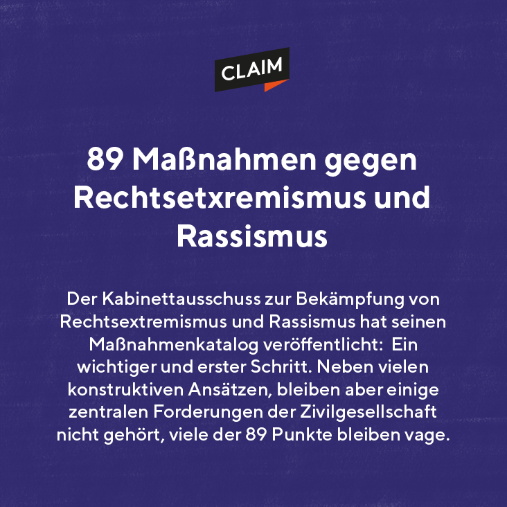 Maßnahmenkatalog gegen Rechtsextremismus und Rassismus: Erste wichtige Schritte für die Bekämpfung von Rassismus und konkret antimuslimischem Rassismus, aber viele Punkte bleiben vage