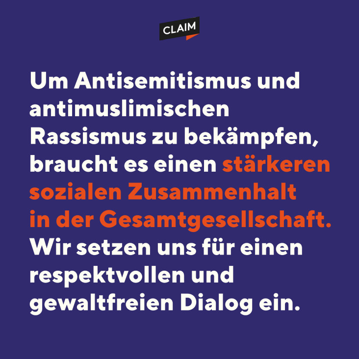Antisemitismus und antimuslimischen Rassismus gemeinsam bekämpfen.