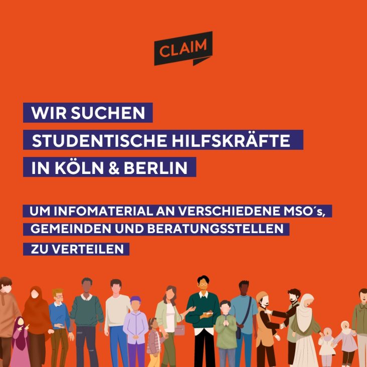 Ausschreibung – Studentische Hilfskräfte in Berlin & Köln gesucht!