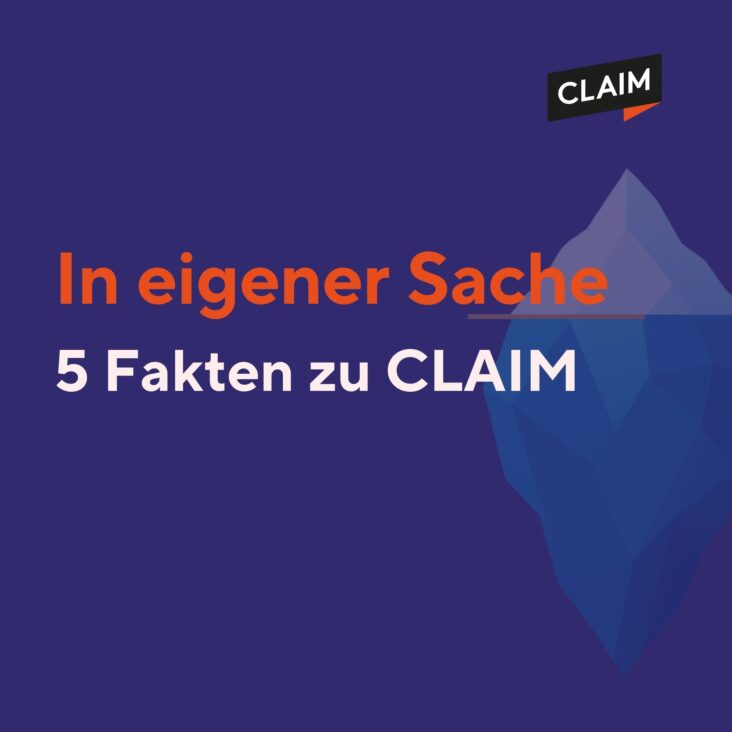 In eigener Sache: 5 Fakten zu CLAIM